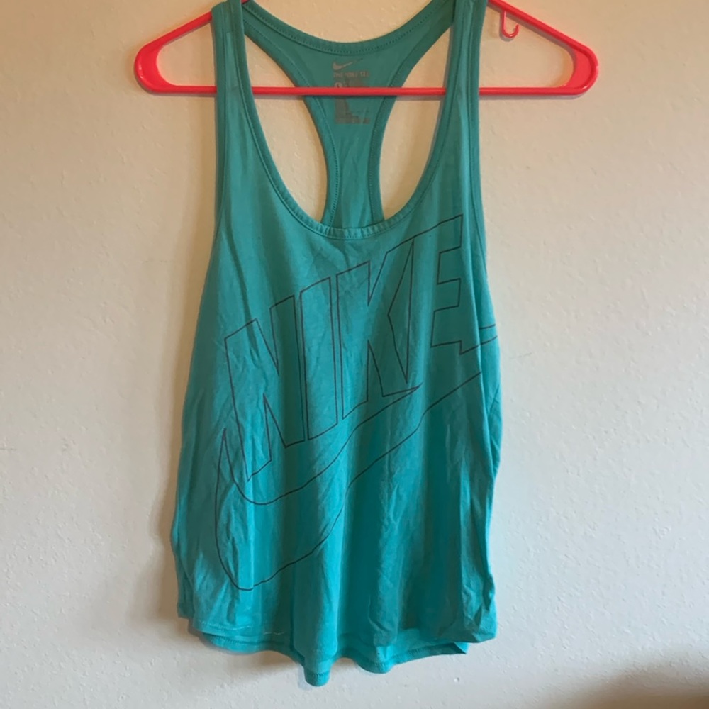 Nike  tank “the Nike tee” blue teal